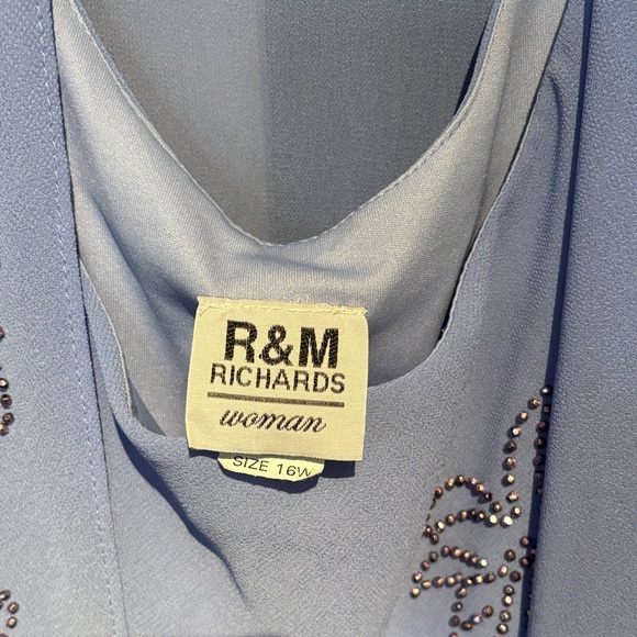 R&M Richards Blue Midi Dress with Jacket - Picture 2 of 5